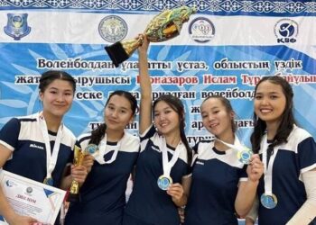 ТҮРКІСТАН: ЖЕТІСАЙДА ВОЛЕЙБОЛДАН АУДАНАРАЛЫҚ ТУРНИР ӨТТІ