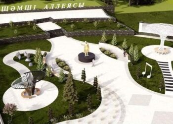 ТҮРКІСТАН: ОРДАБАСЫДА «ШӘМШІ АЛЛЕЯСЫНЫҢ» ҚҰРЫЛЫСЫ БАСТАЛДЫ