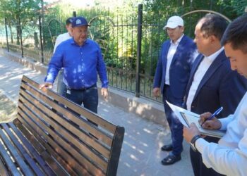 БӘЙДІБЕК: АУДАН ӘКІМІ АУДАН ОРТАЛЫҒЫНДАҒЫ БІРҚАТАР КӨШЕЛЕРДІ АРАЛАДЫ