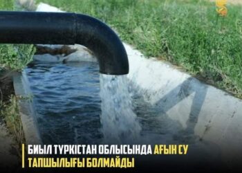 БИЫЛ ТҮРКІСТАН ОБЛЫСЫНДА АҒЫН СУ ТАПШЫЛЫҒЫ БОЛМАЙДЫ