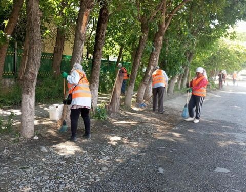 САЙРАМ: АУДАН ӘКІМІ АУДАН АУМАҒЫНДАҒЫ ТАЗАЛЫҚ ЖҰМЫСТАРЫНЫҢ БАРЫСЫН БАҚЫЛАДЫ