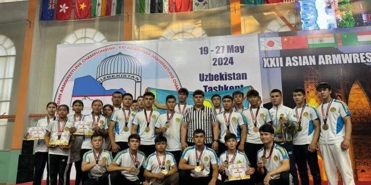 ТҮРКІСТАН: ШАРДАРАЛЫҚ СПОРТШЫЛАР ГІР КӨТЕРУДЕН АЗИЯ ЧЕМПИОНАТЫНДА 7 АЛТЫН МЕДАЛЬ АЛДЫ