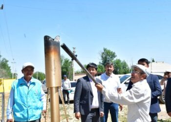 ТҮРКІСТАН: ОРДАБАСЫДА ЕКІ МЫҢНАН АСТАМ ТҰРҒЫНЫ БАР ҮШ АУЫЛҒА ТАБИҒИ ГАЗ БЕРІЛДІ