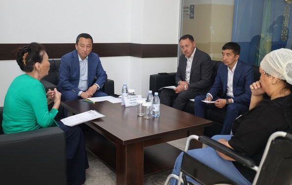 ТӨЛЕБИ: АУДАН ӘКІМІ ЖЕКЕ ҚАБЫЛДАУ ӨТКІЗДІ