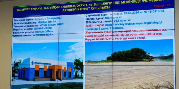 ТҮРКІСТАН ОБЛЫСЫНДА 49 МЕДИЦИНАЛЫҚ НЫСАННЫҢ ҚҰРЫЛЫСЫ БАСТАЛДЫ