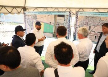 ТҮРКІСТАН: МАҚТААРАЛДА ХАЛЫҚАРАЛЫҚ ӨНДІРІСТІК КООПЕРАЦИЯ ОРТАЛЫҒЫН ҚҰРУ ЖҰМЫСЫ ЖАНДАНАДЫ
