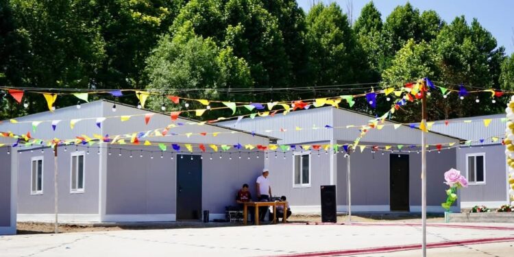 ТҮРКІСТАН: Төлебиде балаларға арналған модульді лагерь ашылды