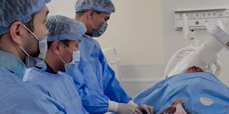 Түркістанда алғаш рет ішкі ұйқы артериясын стенттеу операциясы сәтті жүзеге асырылды