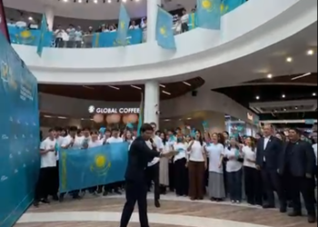 РЕСПУБЛИКАЛЫҚ РЕФЕРЕНДУМ АЯСЫНДА «VOICE WALL» ИНТЕРАКТИВТІ АЛАҢЫ ҰЙЫМДАСТЫРЫЛДЫ