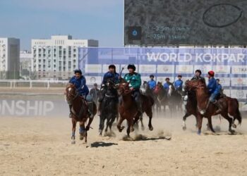 ТҮРКІСТАНДАҒЫ ЖАҢА АТШАБАРДА ЖАСӨСПІРІМДЕР АРАСЫНДА КӨКПАРДАН ОБЛЫС ЧЕМПИОНАТЫ ӨТІП, ҰЛТТЫҚ СПОРТТЫҢ ДӘСТҮРІ ЖАЛҒАСТЫ