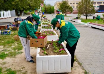 КЕНТАУ ҚАЛАСЫНДА АБАТТАНДЫРУ ЖӘНЕ КӨГАЛДАНДЫРУ ЖҰМЫСТАРЫ КЕҢ ҚАРҚЫН АЛДЫ