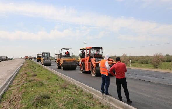 ТҮРКІСТАН: МАҚТААРАЛДА ХАЛЫҚАРАЛЫҚ МАҢЫЗЫ БАР «М-39» АВТОЖОЛЫН ЖӨНДЕУ ЖҰМЫСТАРЫ ҚАРҚЫНДЫ ЖҮРГІЗІЛУДЕ