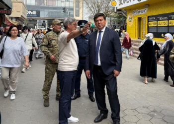 Түркістан базарларындағы қауіпсіздік пен тазалық бақылауға алынды